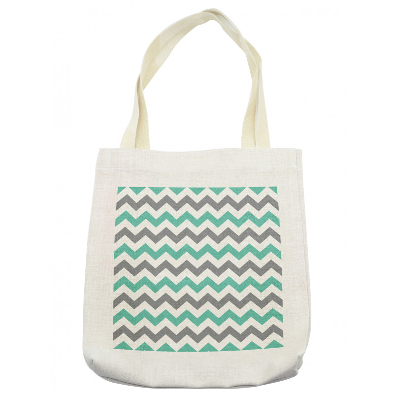 Geometric Wavy Zigzag Tote Bag