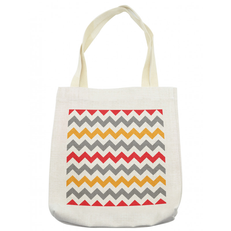 Abstract Retro Chevron Tote Bag