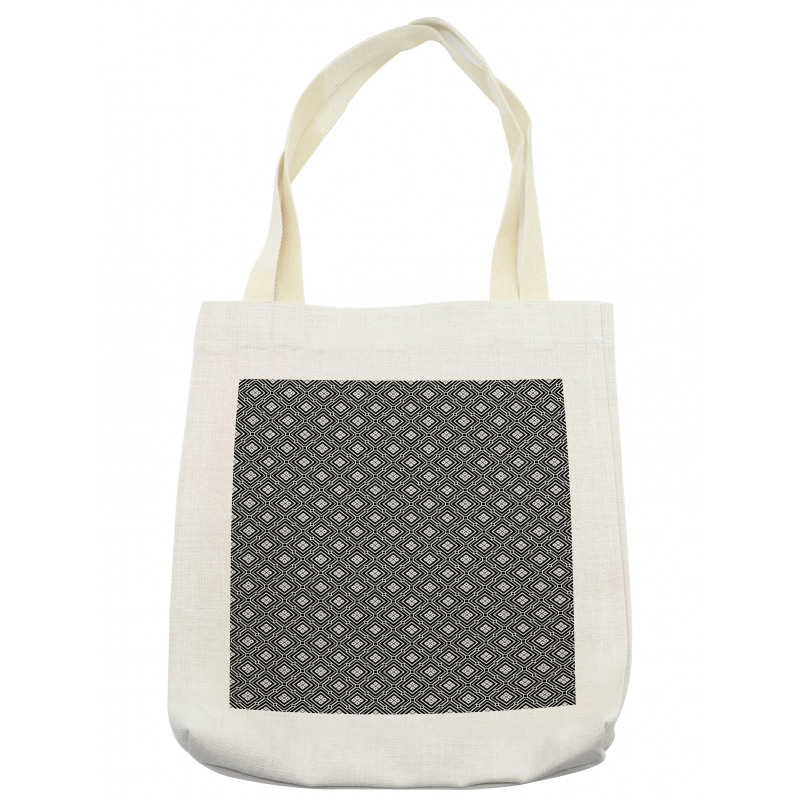 Retro Square Line Tote Bag