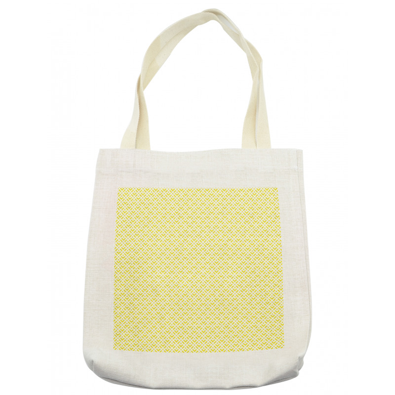 Yellow Squares and Motifs Tote Bag