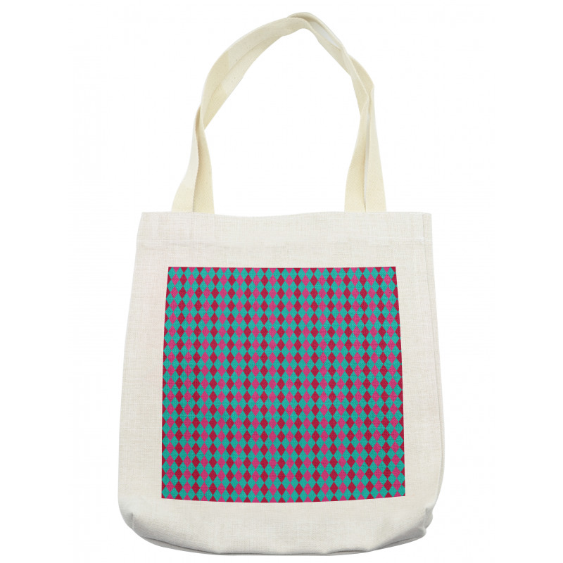 Cheerful Argyle Tote Bag