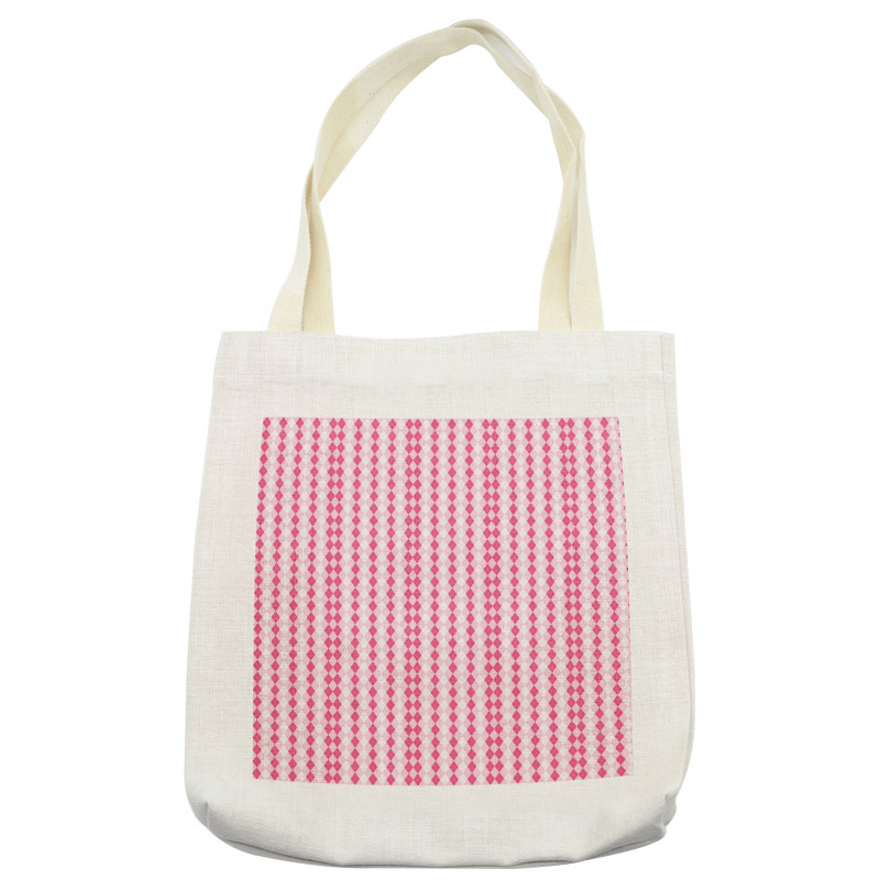 Pinkish Argyle Tote Bag