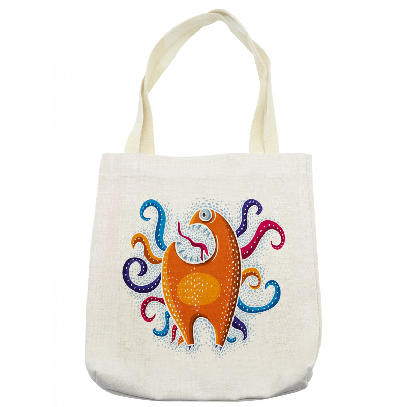 Funny Monstrous Character Tote Bag