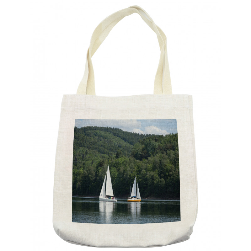 Sailboats on a Lake Tote Bag