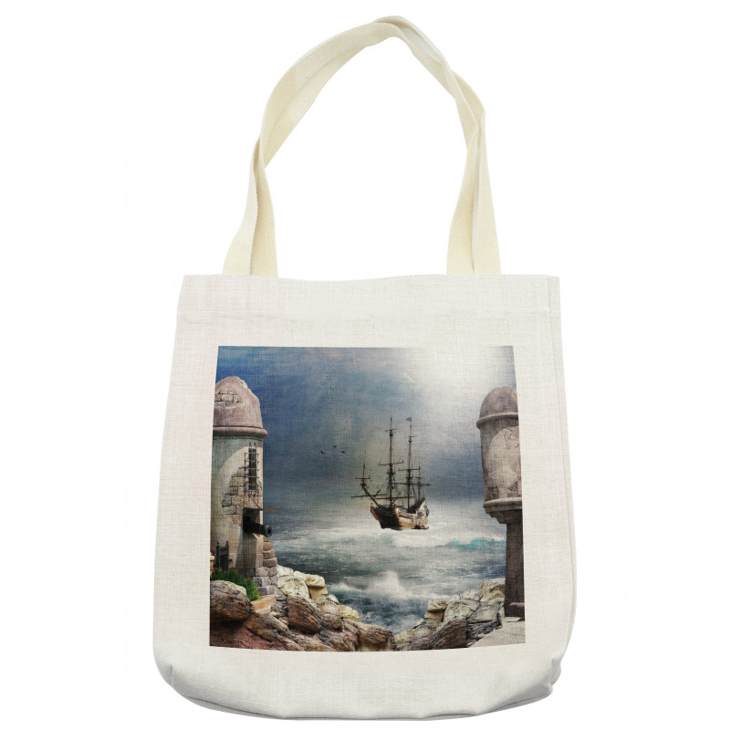 Pirate Merchant Ship Tote Bag