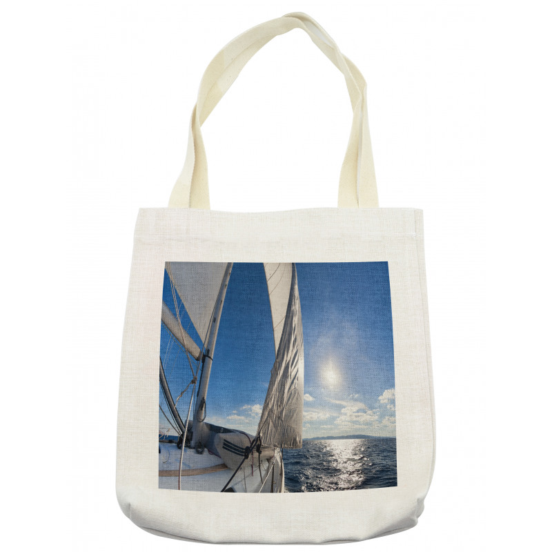 Sailing Boat in Sea Tote Bag