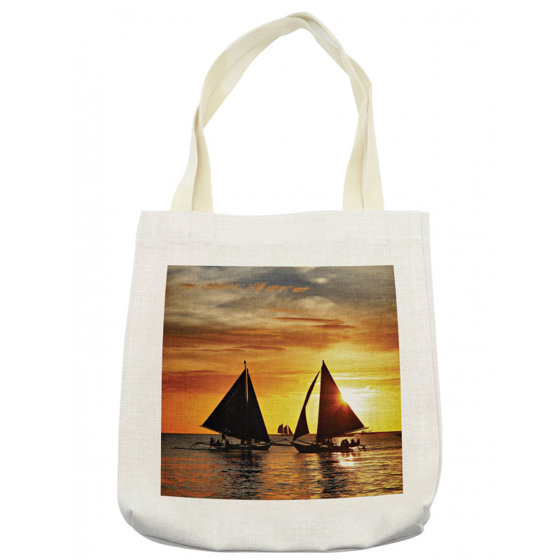 Romantic Sunset Sail Tote Bag