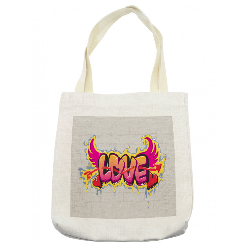 Love Words on Brick Tote Bag