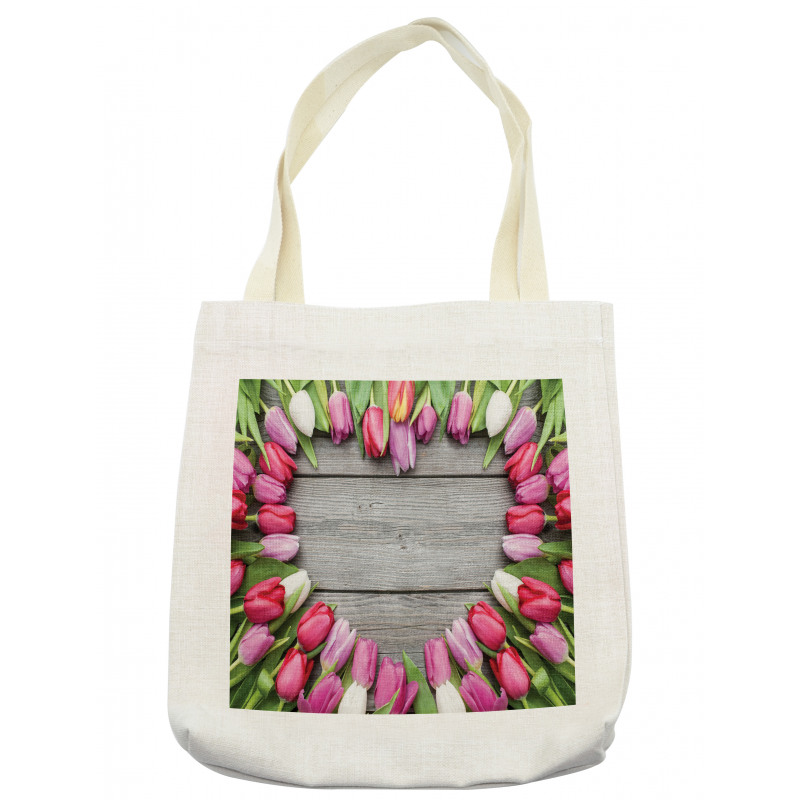 Frame of Fresh Tulips Tote Bag