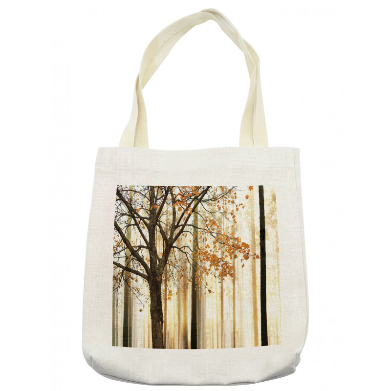 Tree in Abstract Woods Tote Bag