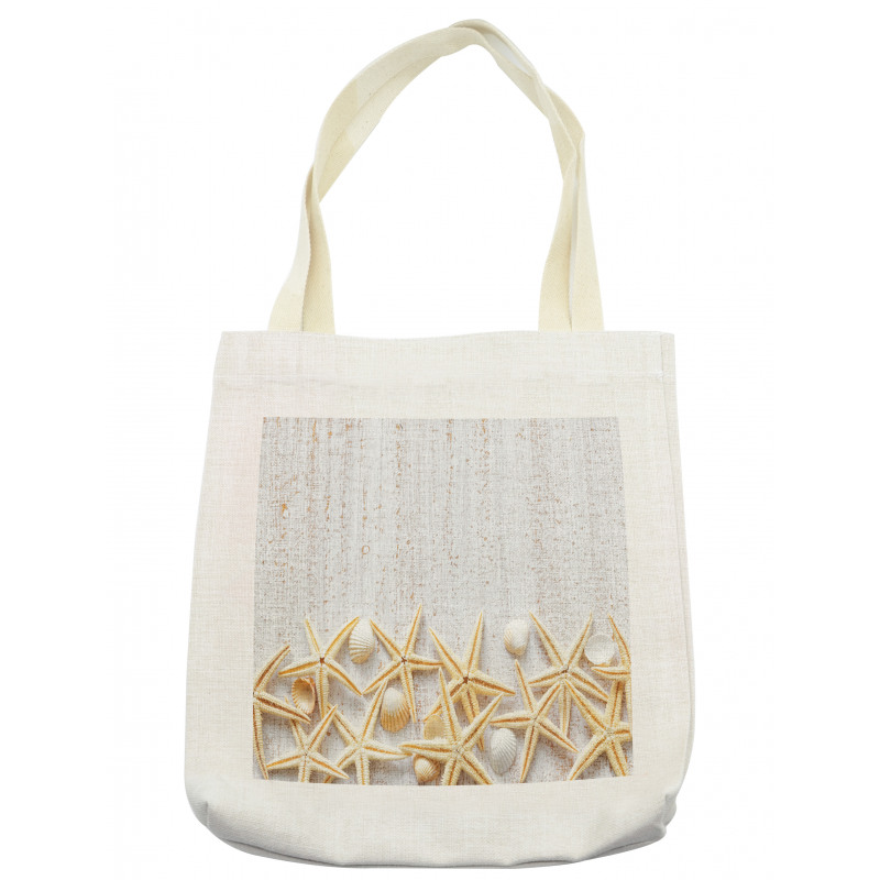 Sea Shells on Timber Tote Bag