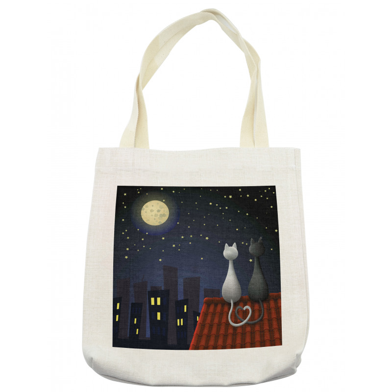 Cats on the Roof Valentines Tote Bag