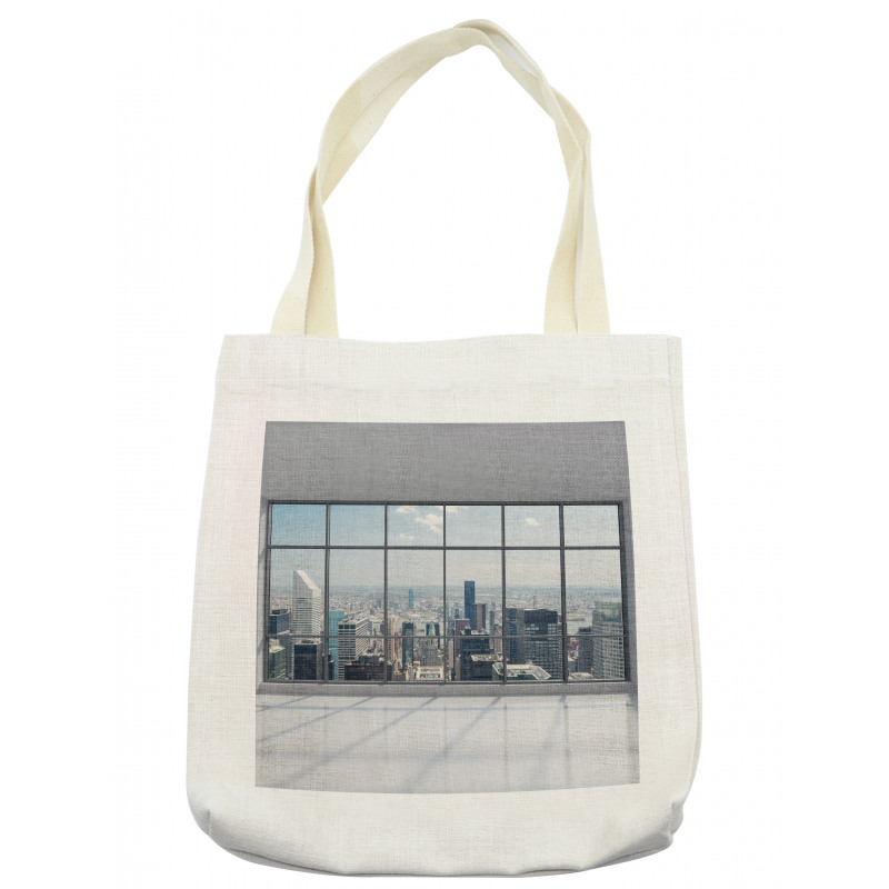 Big Window Downtown View Tote Bag