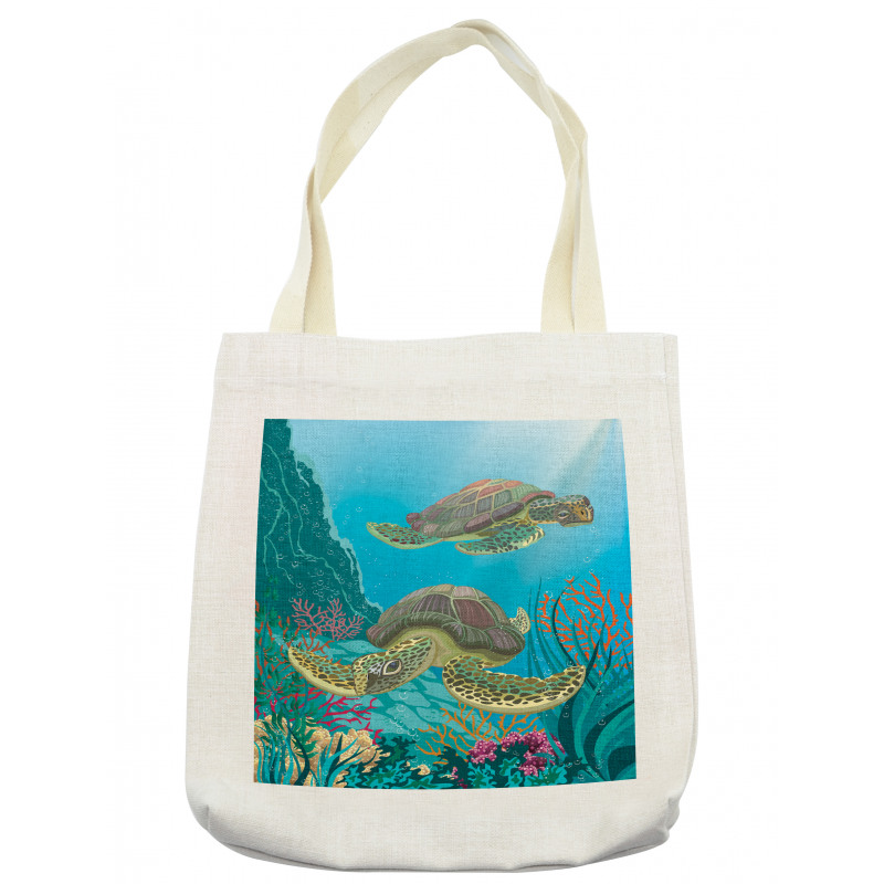 Sealife Turtles Aquatic Tote Bag