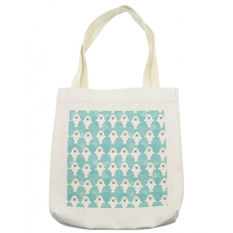 White Baby Seals Ocean Tote Bag