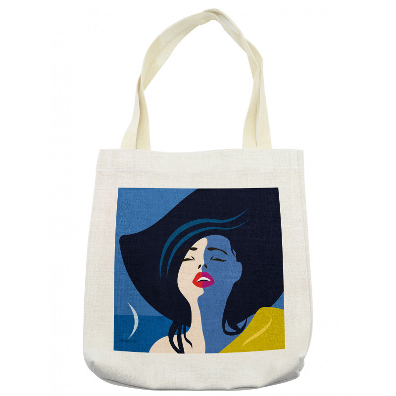 Lady Portrait Tote Bag