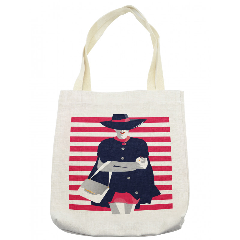 Fashion on Stripes Tote Bag