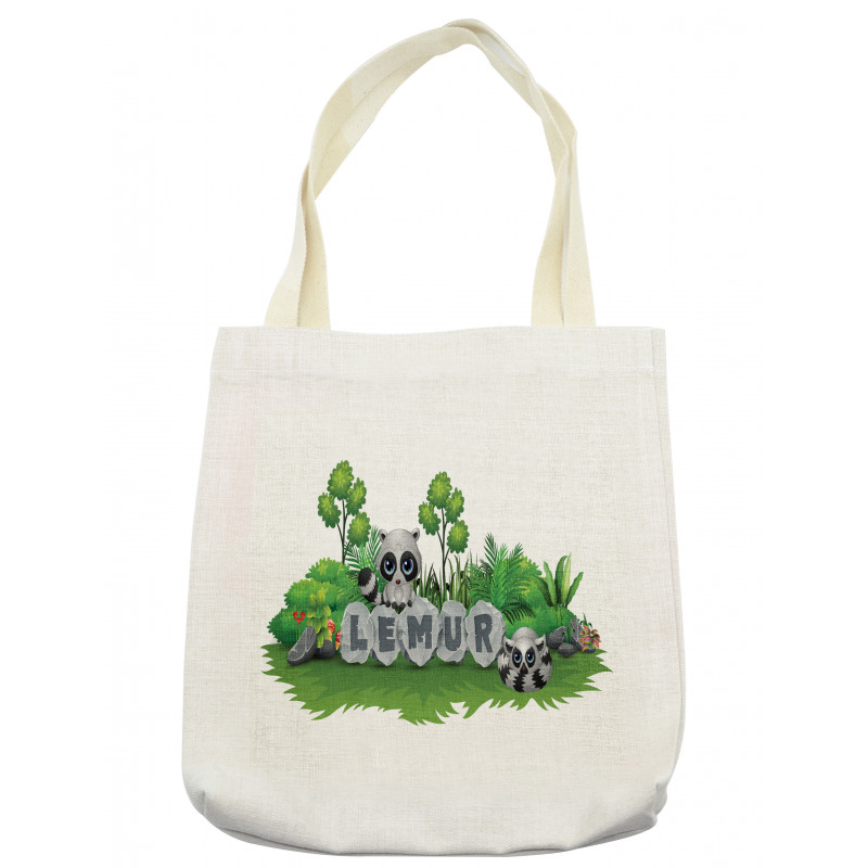 Madagascar Forest Animals Tote Bag