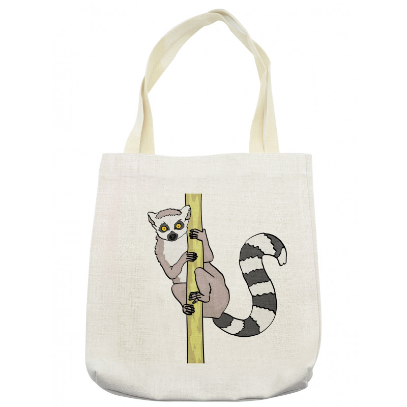 Tropical Ring Tailed Cartoon Tote Bag