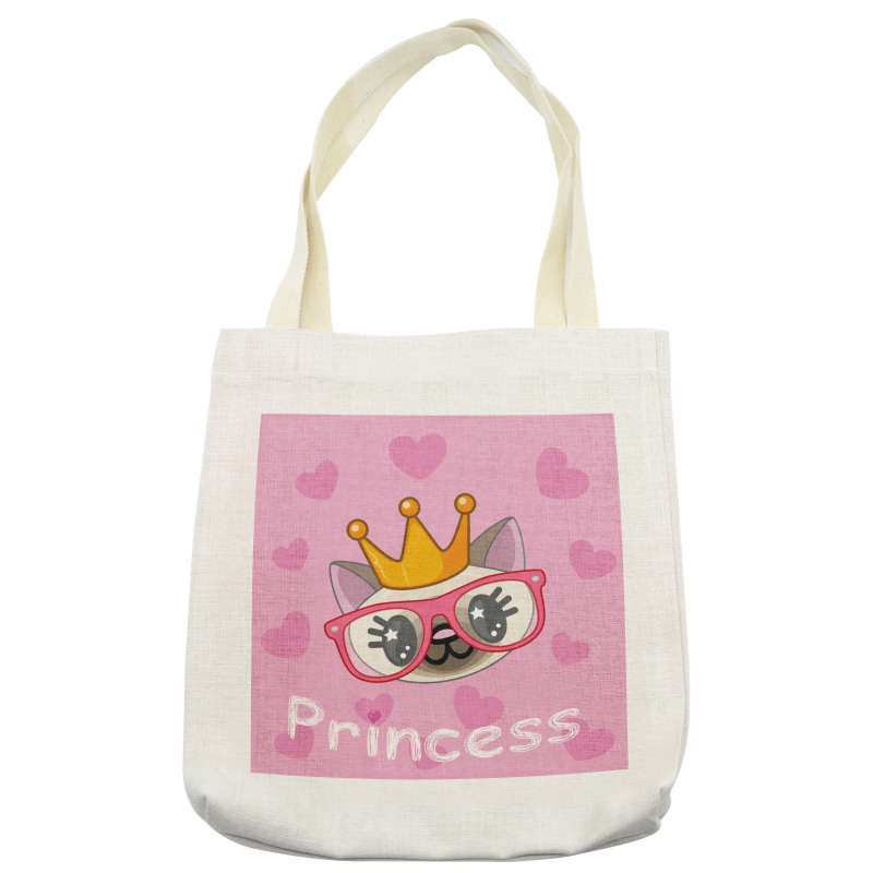 Happy Princess Cat Tote Bag