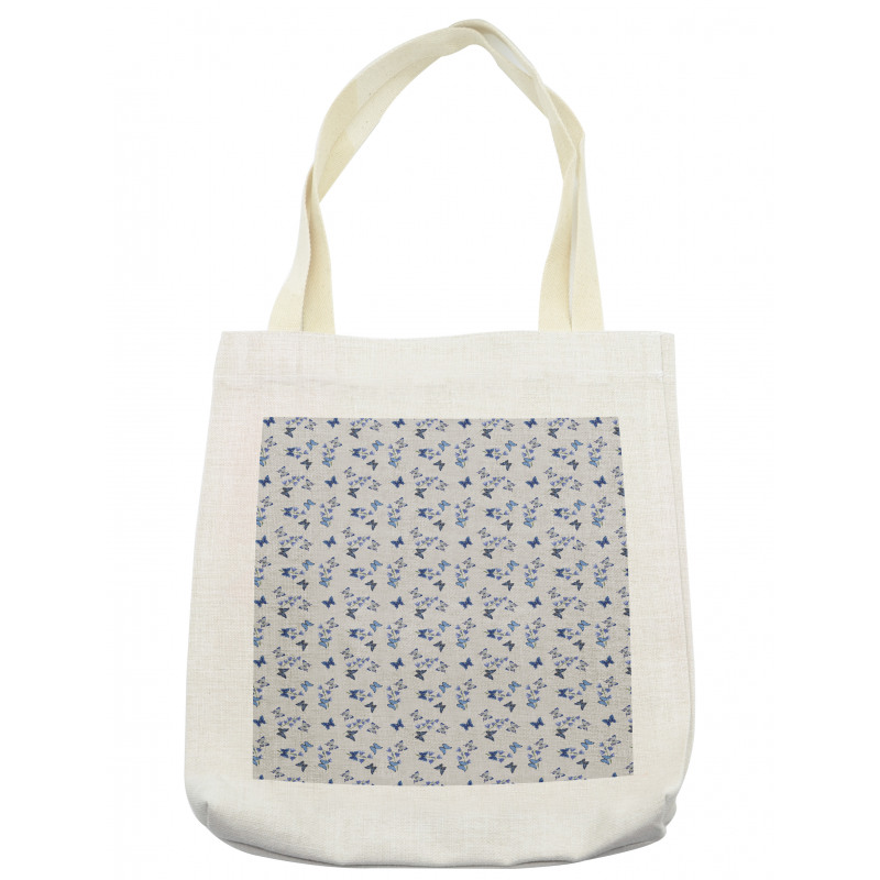 Bluebell Flowers Moths Tote Bag