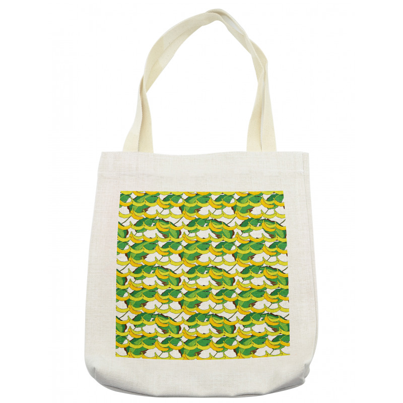 Tropical Fruit and Leaves Tote Bag