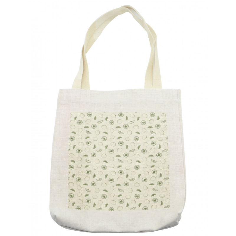 Monochrome Citrus Sketch Tote Bag