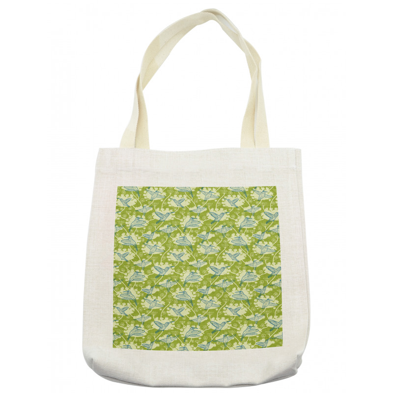 Garden Hummingbird Tote Bag