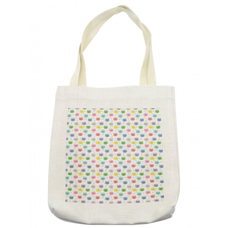 Colorful Princess Cats Tote Bag