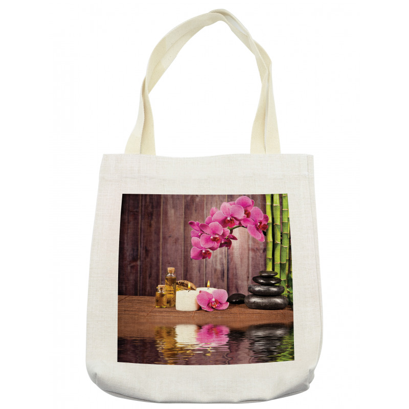 Spa Relax Candle Blossom Tote Bag