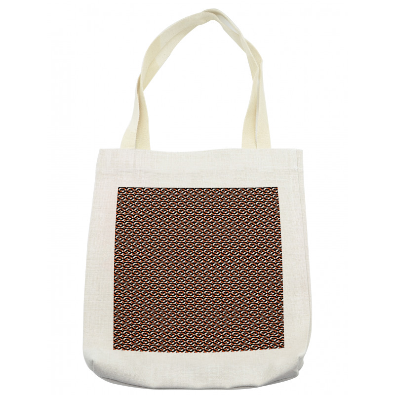 Retro Look Geometric Shapes Tote Bag