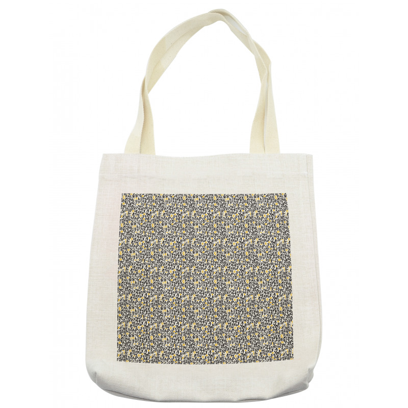 Typography and Numerals Tote Bag