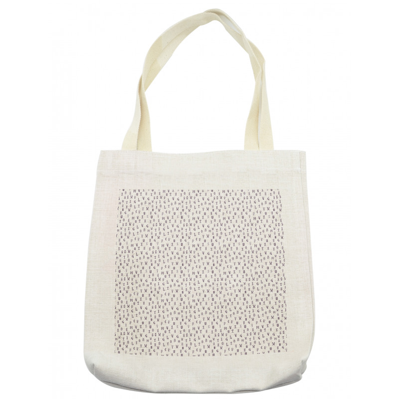 Ornate Typography Tote Bag