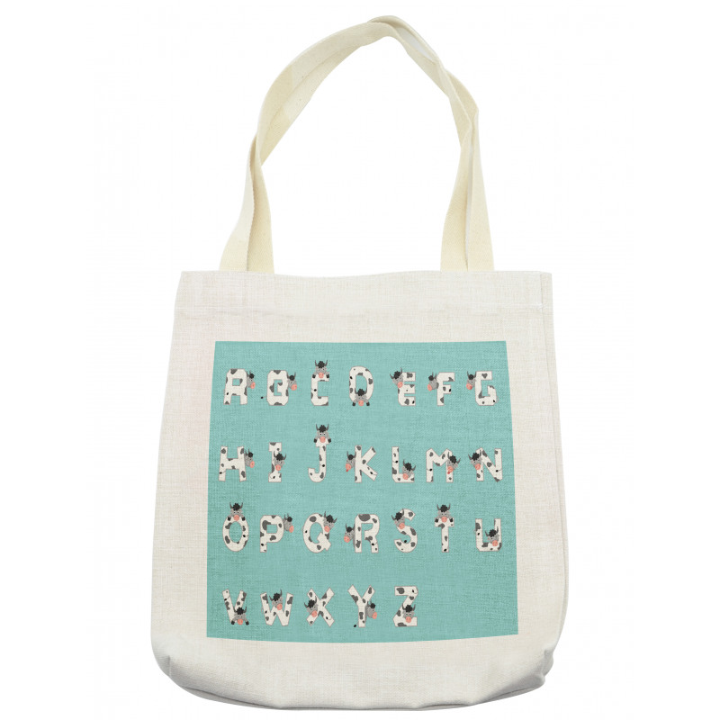 Z with Whimsical Cow Tote Bag