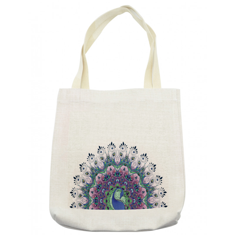 Exotic Wild Peacock Tote Bag