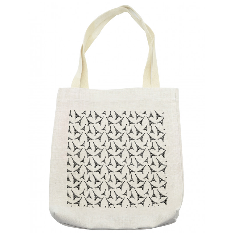 Monotone Style Towers Tote Bag