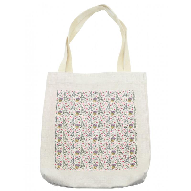 Romantic Doodle Items Tote Bag