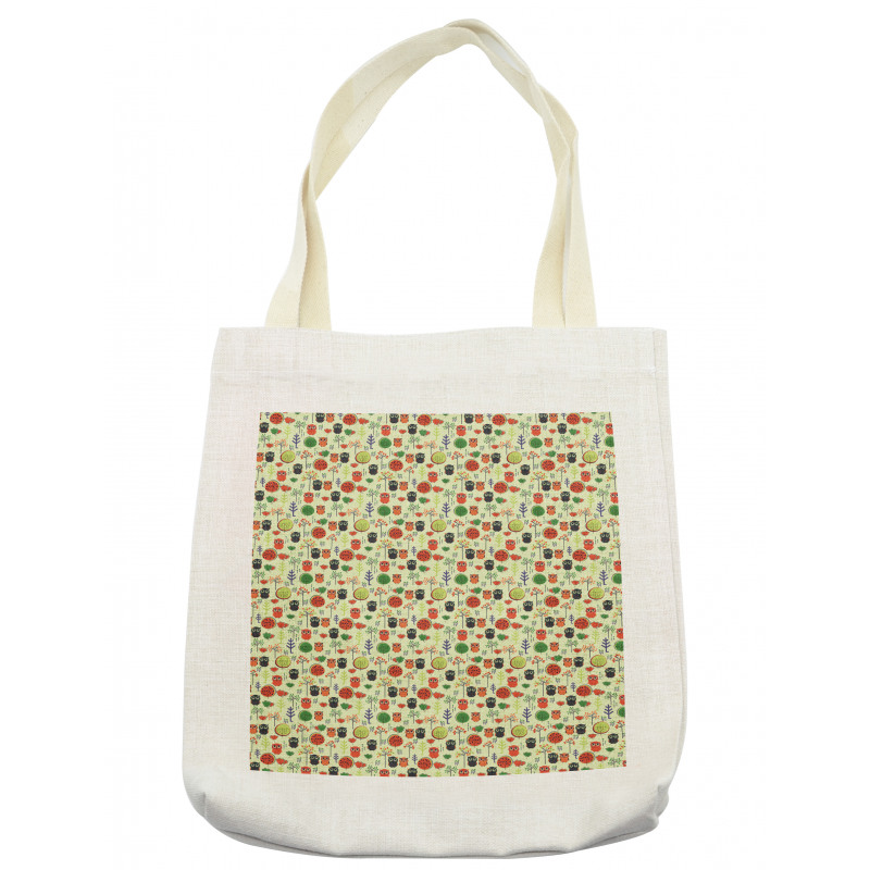 Birds Trees and Plants Tote Bag