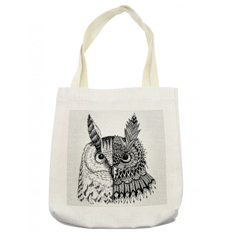 2 Animal Faces Design Tote Bag