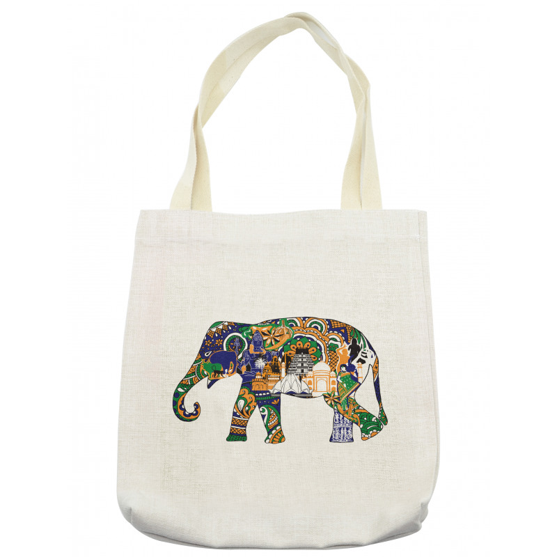 Elephant Asian Symbol Tote Bag