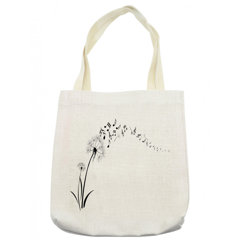 Meadow Dandelions Floral Tote Bag