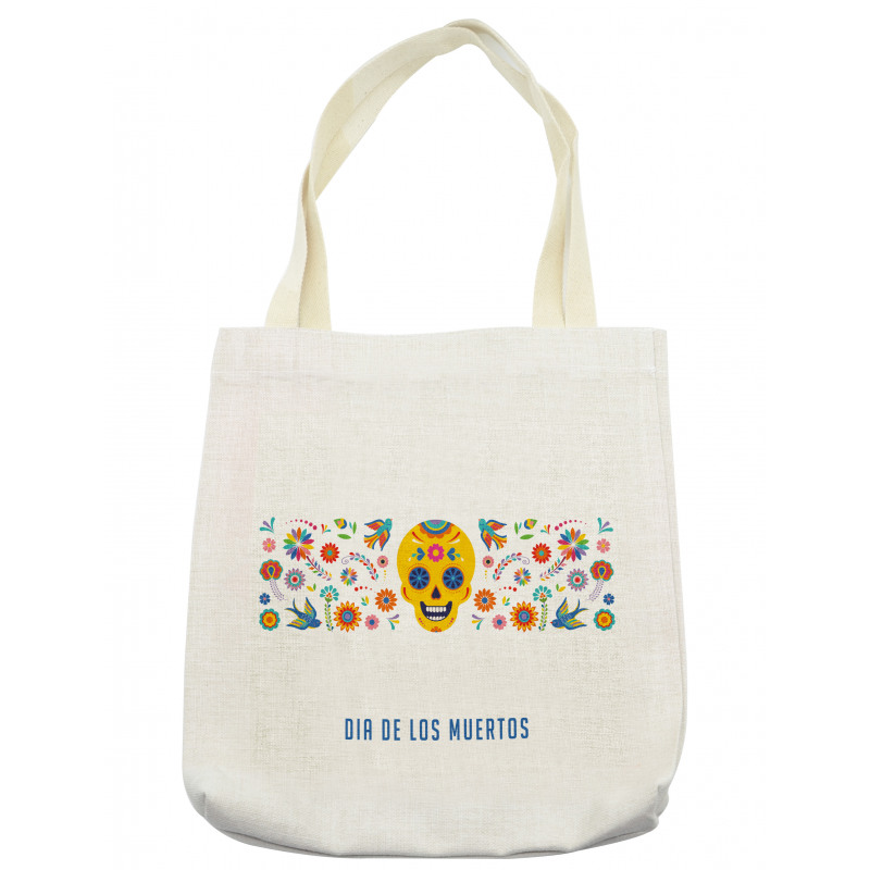 Skull Flora Tote Bag