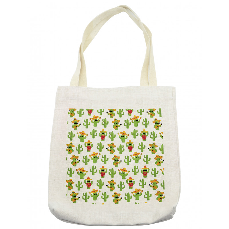 Cactus Characters Fun Tote Bag