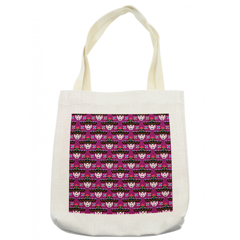 Mexican Ornate Skull Tote Bag