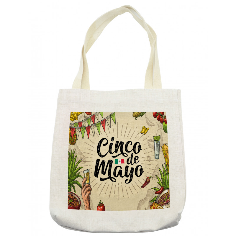 Mexican Food Drink Tote Bag