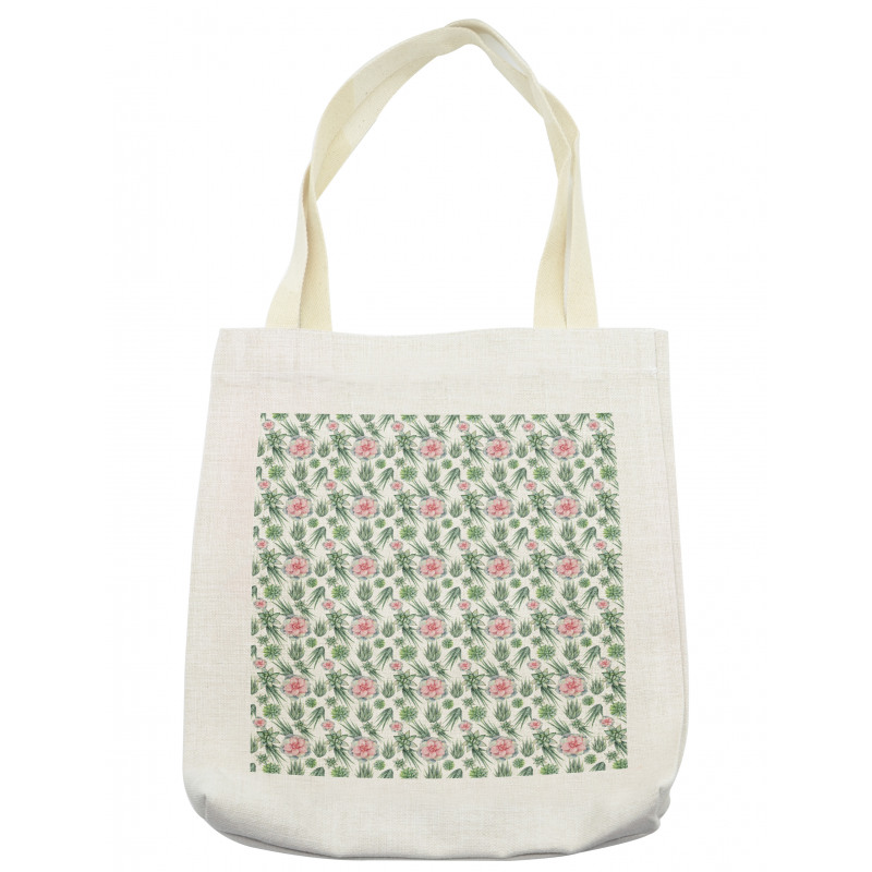 Cactus and Flowers Tote Bag