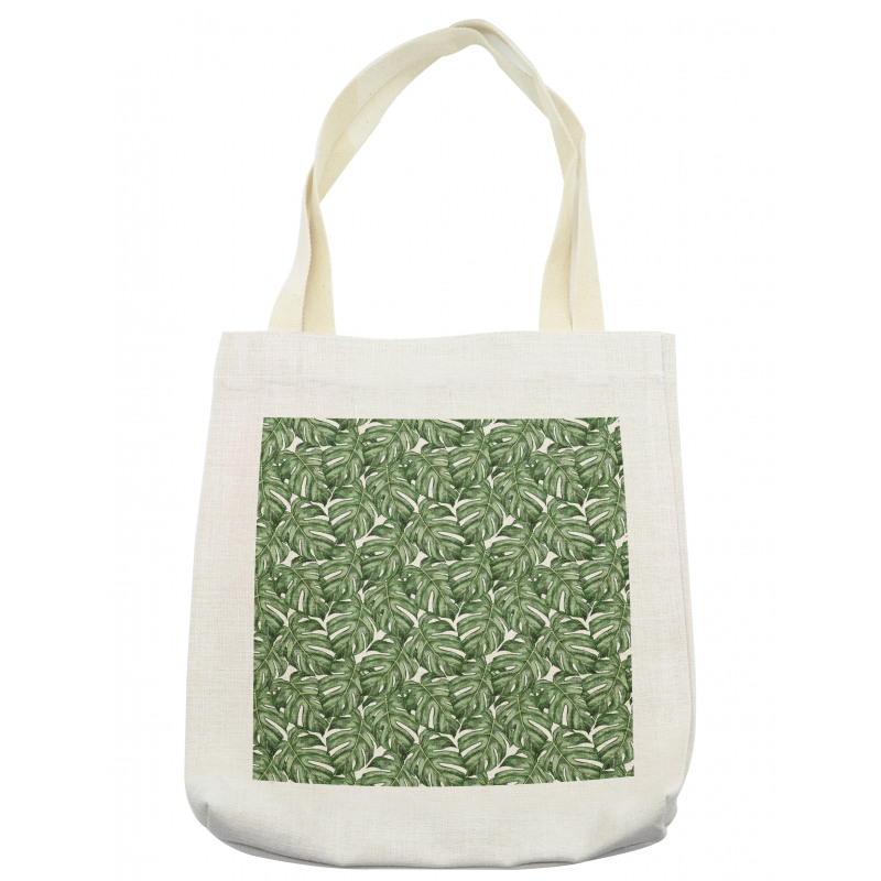 Graphical Monstera Tote Bag