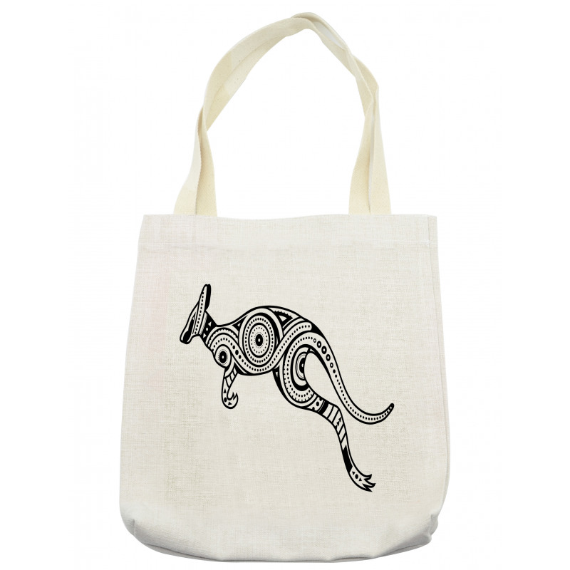 Abstract Ornate Kangaroo Tote Bag