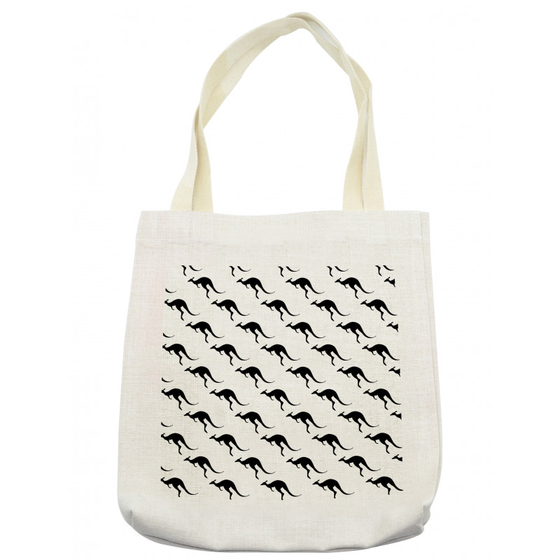 Monochromatic Kangaroo Tote Bag