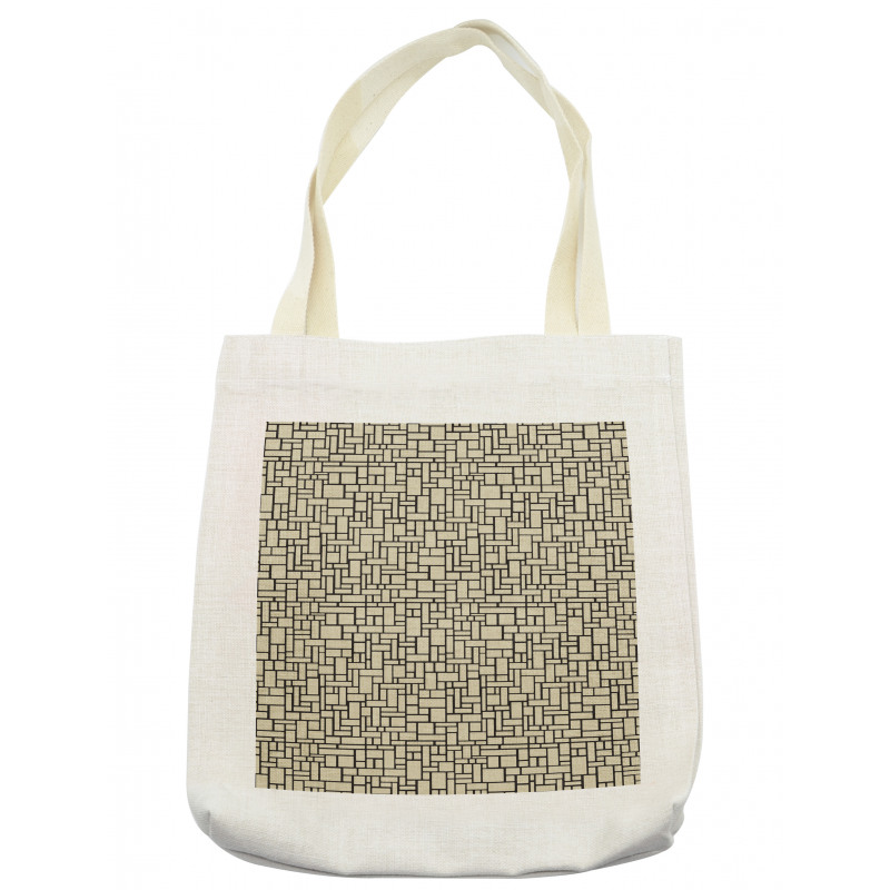 Geometric Round Rectangles Tote Bag